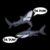 Funny Shark Da Dum Da Dum Toddler Hoodie