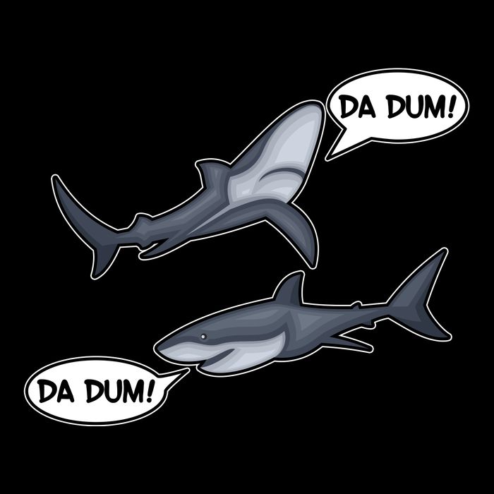 Funny Shark Da Dum Da Dum Toddler Hoodie
