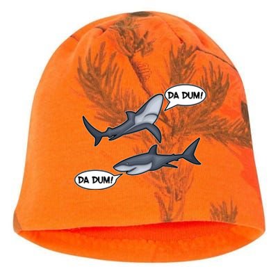 Funny Shark Da Dum Da Dum Kati - Camo Knit Beanie