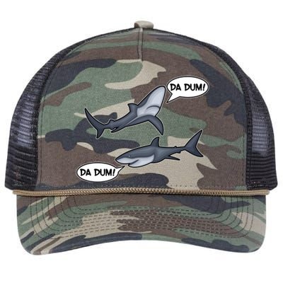 Funny Shark Da Dum Da Dum Retro Rope Trucker Hat Cap