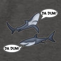 Funny Shark Da Dum Da Dum Vector Backpack