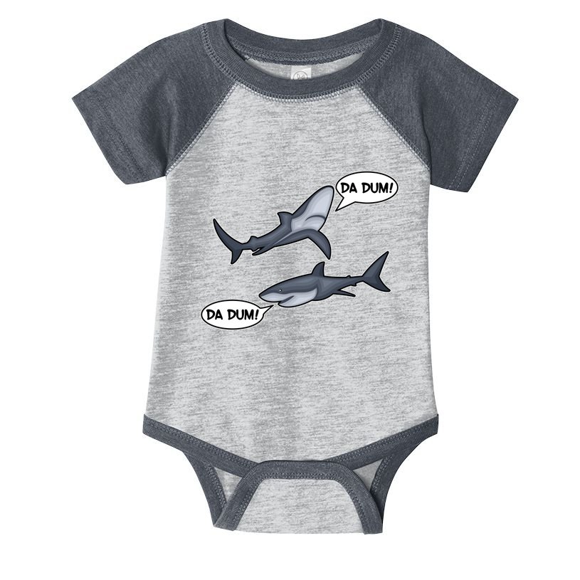 Funny Shark Da Dum Da Dum Infant Baby Jersey Bodysuit