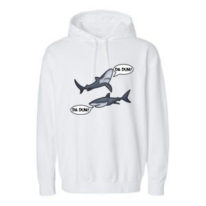 Funny Shark Da Dum Da Dum Garment-Dyed Fleece Hoodie