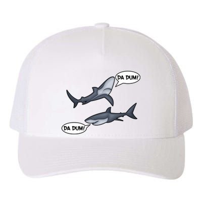 Funny Shark Da Dum Da Dum Yupoong Adult 5-Panel Trucker Hat