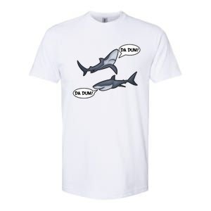 Funny Shark Da Dum Da Dum Softstyle CVC T-Shirt