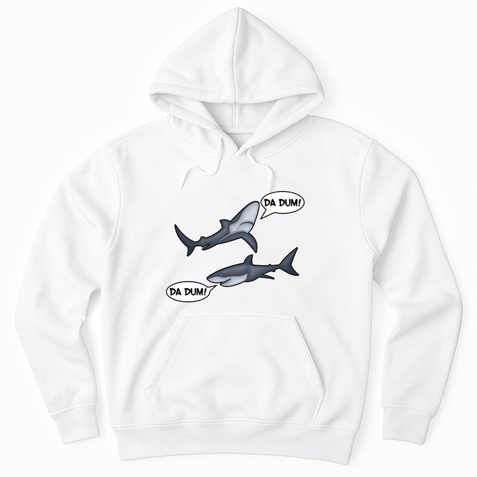 Funny Shark Da Dum Da Dum Hoodie