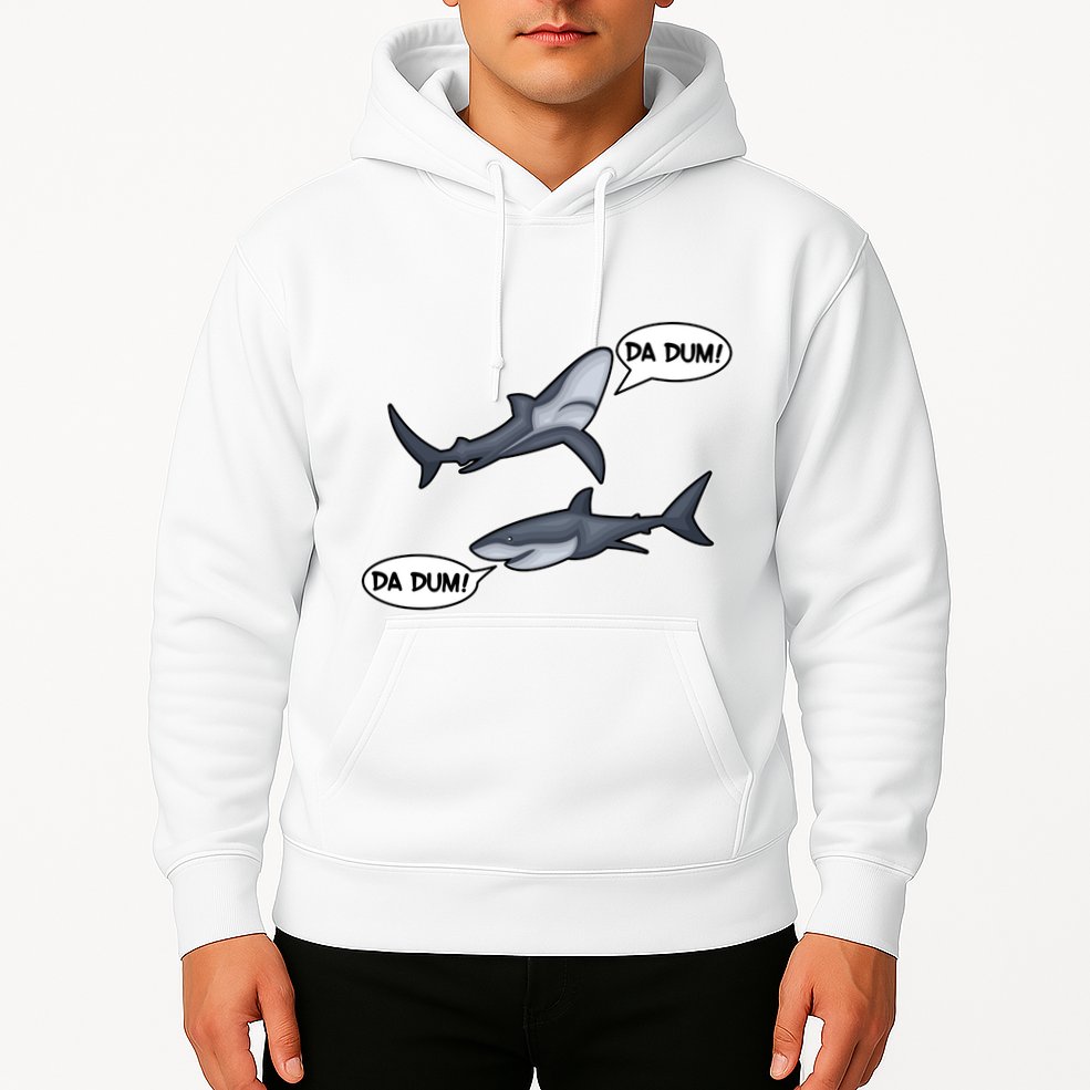 Funny Shark Da Dum Da Dum Hoodie