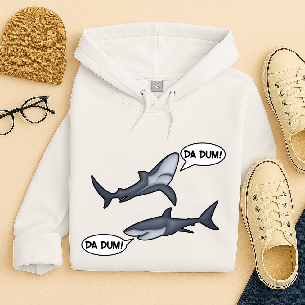 Funny Shark Da Dum Da Dum Hoodie