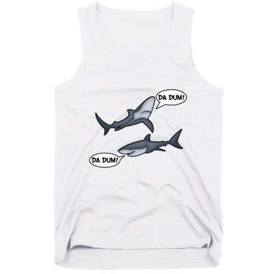 Funny Shark Da Dum Da Dum Tank Top