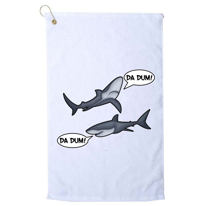 Funny Shark Da Dum Da Dum Golf Towel