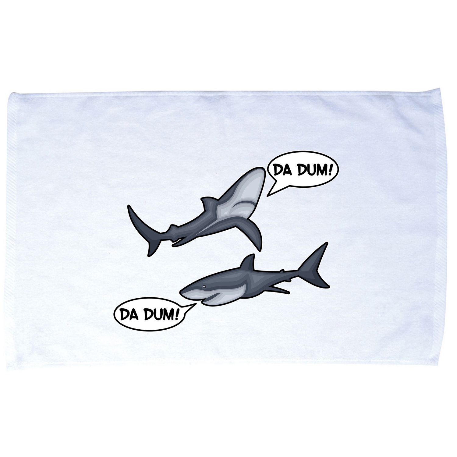 Funny Shark Da Dum Da Dum Microfiber Hand Towel