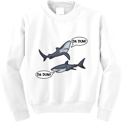 Funny Shark Da Dum Da Dum Kids Sweatshirt