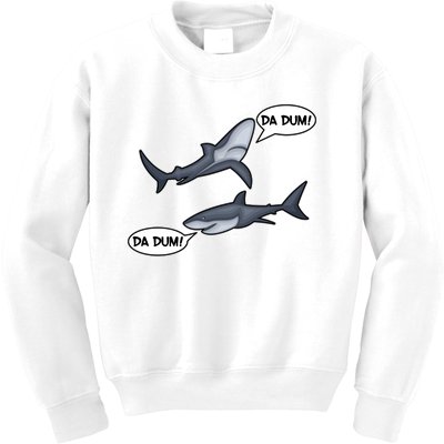 Funny Shark Da Dum Da Dum Kids Sweatshirt