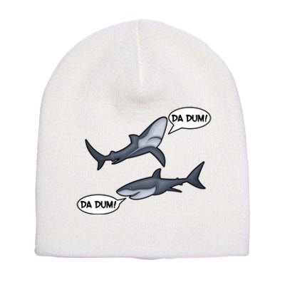 Funny Shark Da Dum Da Dum Short Acrylic Beanie