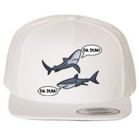 Funny Shark Da Dum Da Dum Wool Snapback Cap