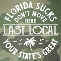 Florida Sucks's Don't Move Here Last Local Funny Legacy Tie Dye Trucker Hat