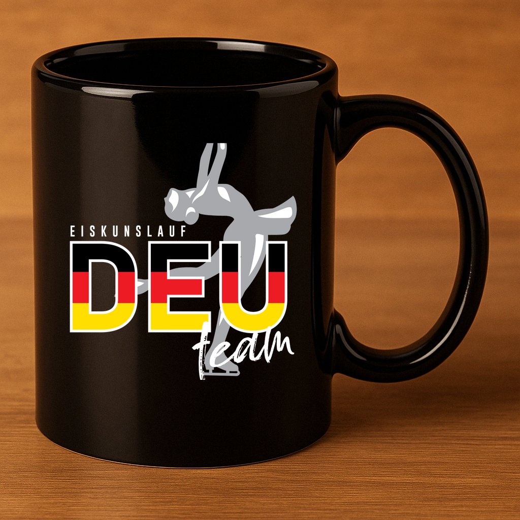 Figure Skating Deutschland 11oz C Handle Ceramic Mug