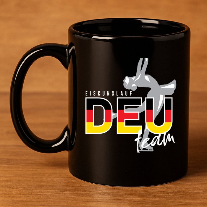 Figure Skating Deutschland 11oz C Handle Ceramic Mug