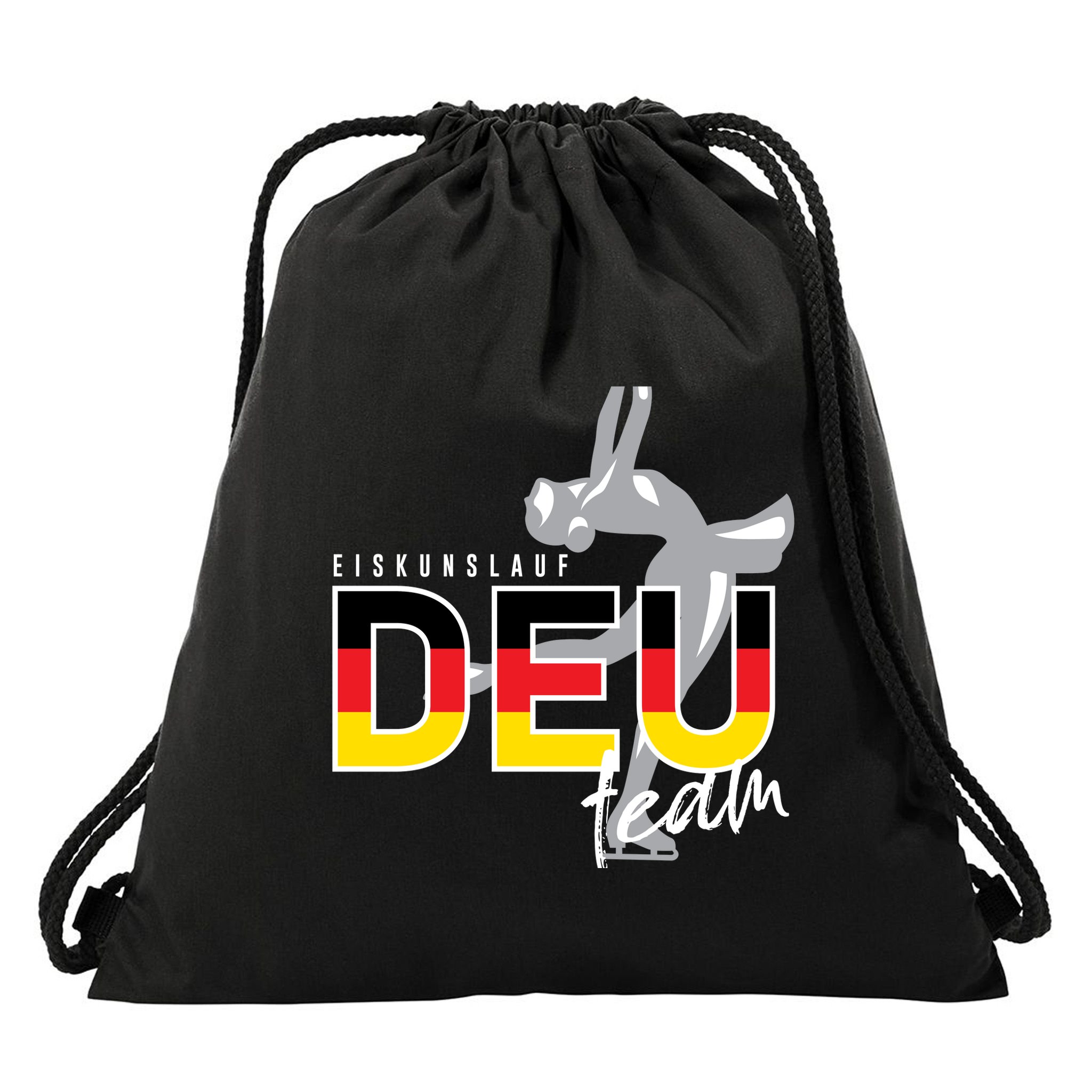 Figure Skating Deutschland Drawstring Bag