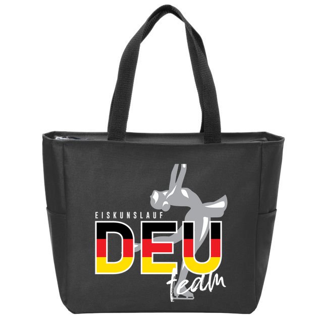 Figure Skating Deutschland Zip Tote Bag