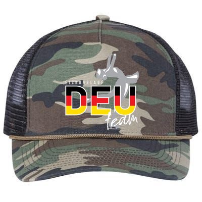 Figure Skating Deutschland Retro Rope Trucker Hat Cap