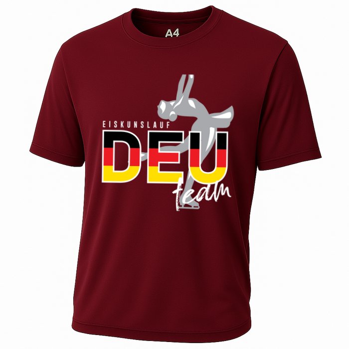 Figure Skating Deutschland Cooling Performance Crew T-Shirt