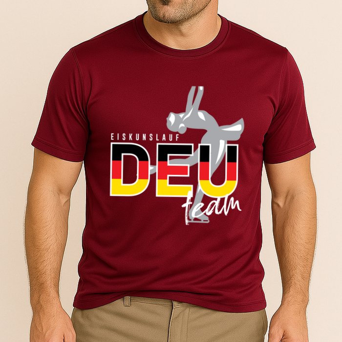 Figure Skating Deutschland Cooling Performance Crew T-Shirt