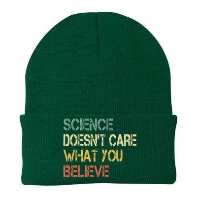 Funny Science DoesnT Care What You Believe Knit Cap Winter Beanie