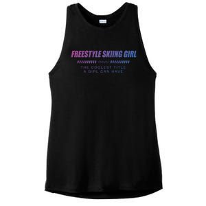 Freestyle Skiing Definition Freestyle Skier Funny Gift Ladies PosiCharge Tri-Blend Wicking Tank