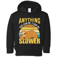 Funny Sloth Design, Lazy Person, Funny Lazy Toddler Hoodie