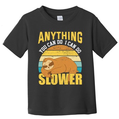 Funny Sloth Design, Lazy Person, Funny Lazy Toddler T-Shirt