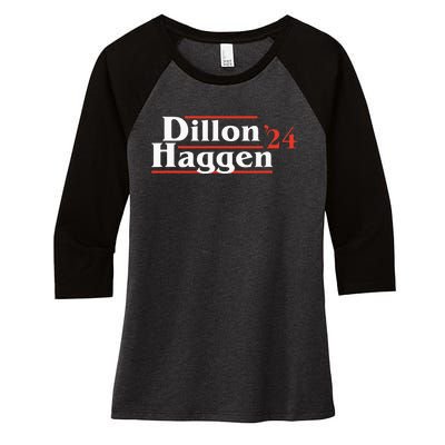 Funny Sheriff Dillon Festus 2024 Campaign Women's Tri-Blend 3/4-Sleeve Raglan Shirt