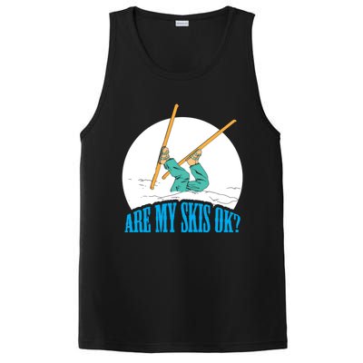 Funny Skiing Design Are My Skis Ok ? For Winter Sports Gift PosiCharge Competitor Tank