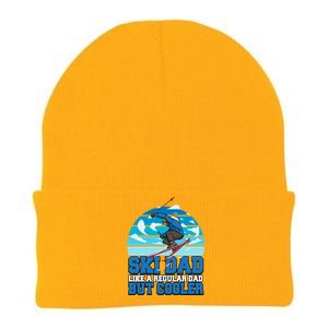 Funny Ski Dad Like Regular Dad But Cooler Gifts For Skier Knit Cap Winter Beanie