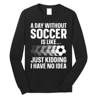 Funny Soccer Design For Women Sport Player Soccer Lover Long Sleeve Shirt