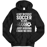 Funny Soccer Design For Women Sport Player Soccer Lover Tie Dye Hoodie