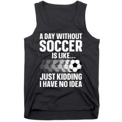 Funny Soccer Design For Women Sport Player Soccer Lover Tank Top