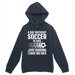 Funny Soccer Design For Women Sport Player Soccer Lover Urban Pullover Hoodie