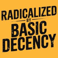 Funny Social Democracy Radicalized By Basic Decency Pom Pom 12in Knit Beanie