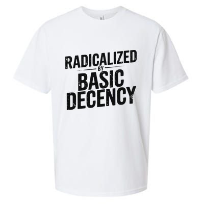 Funny Social Democracy Radicalized By Basic Decency Sueded Cloud Jersey T-Shirt