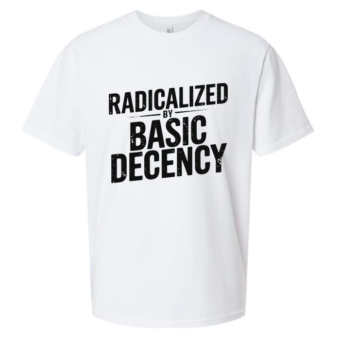 Funny Social Democracy Radicalized By Basic Decency Sueded Cloud Jersey T-Shirt