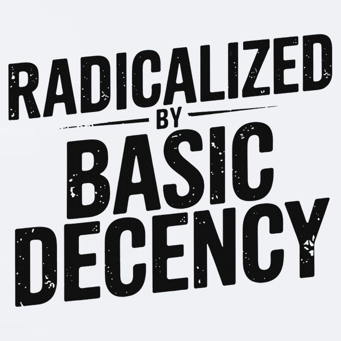 Funny Social Democracy Radicalized By Basic Decency Sueded Cloud Jersey T-Shirt