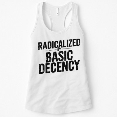 Funny Social Democracy Radicalized By Basic Decency Womens Tank Top