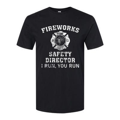 Fireworks Safety Director I Run You Run Bang Softstyle® CVC T-Shirt