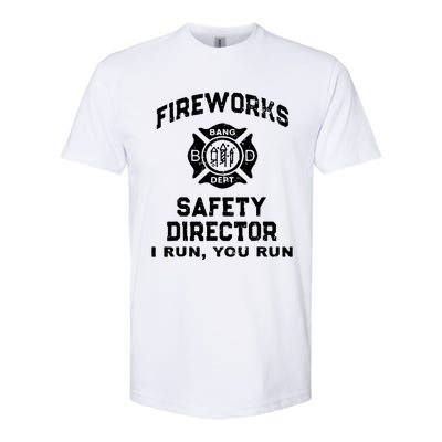 Fireworks Safety Director I Run You Run Softstyle CVC T-Shirt