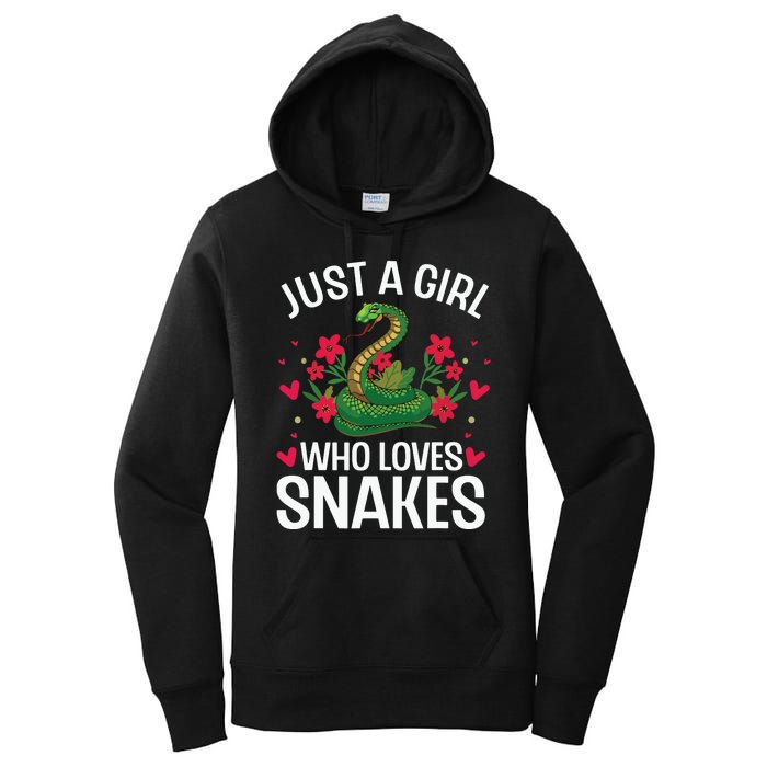 Funny Snake Design For Girl Women Snake Lover Women's Pullover Hoodie