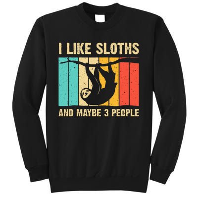 Funny Sloth Design For Sloth Lover  Introvert Sweatshirt