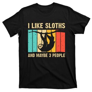 Funny Sloth Design For Sloth Lover  Introvert T-Shirt