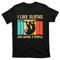 Funny Sloth Design For Sloth Lover  Introvert T-Shirt