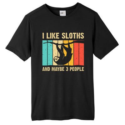 Funny Sloth Design For Sloth Lover  Introvert Tall Fusion ChromaSoft Performance T-Shirt